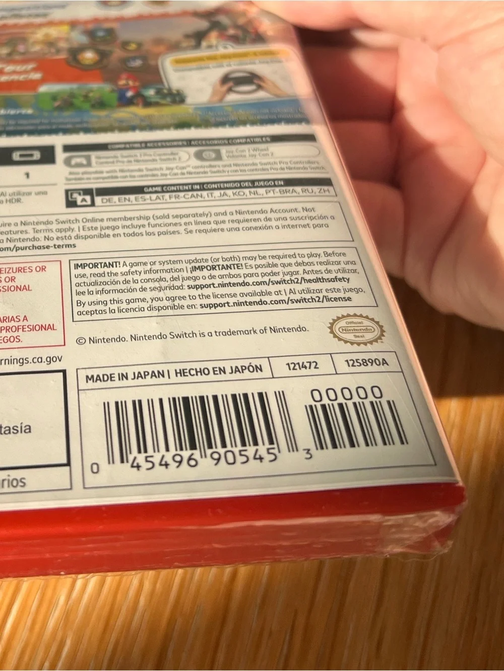 NWT. Mariokart World Nintendo Switch Game